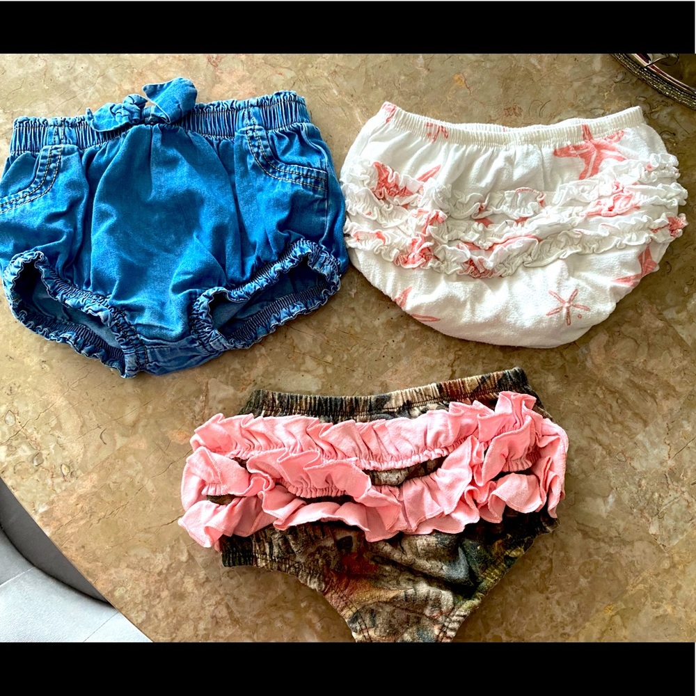 3 puff bubble shorts